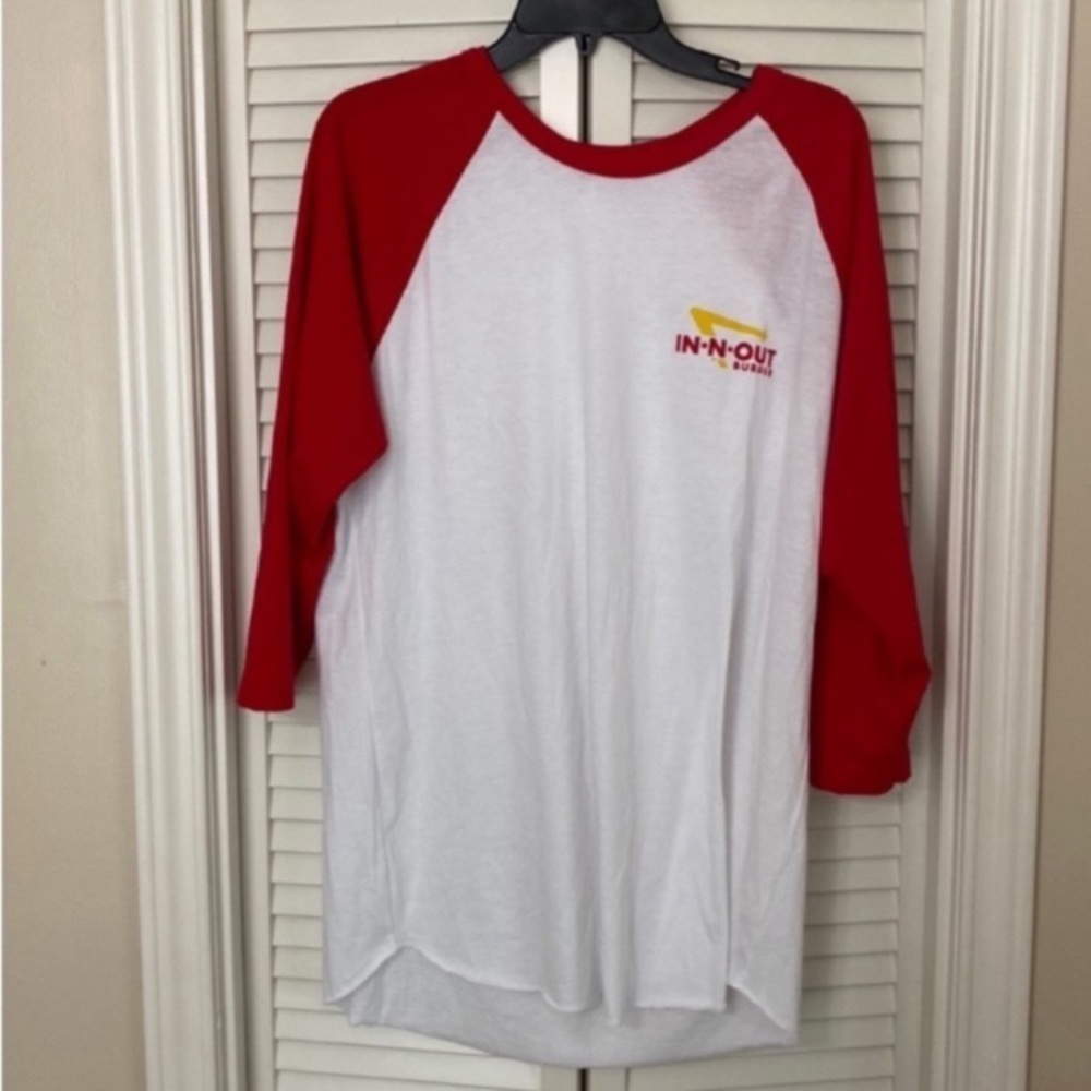 In-N-Out Burger Red and White Raglan T-Shirt